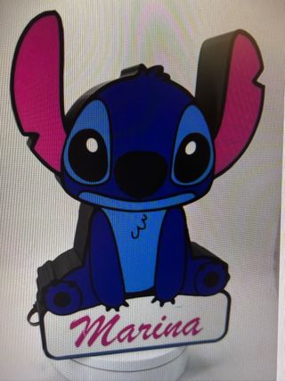 Lámpara LED Stitch Personalizada 3D