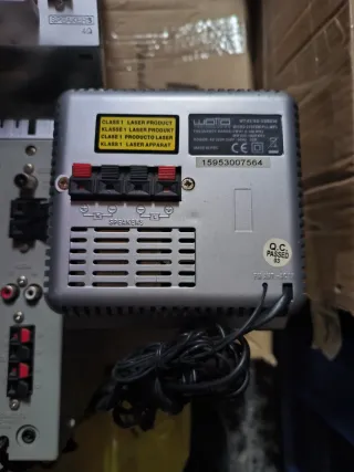 Lote 3 equipos música CD/Radio/Caset LG, JVC, Sans