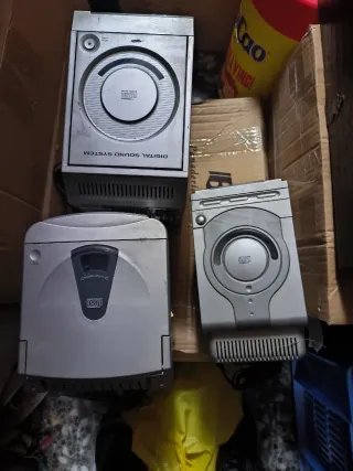 Lote 3 equipos música CD/Radio/Caset LG, JVC, Sans