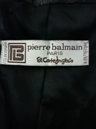 Abrigo Pierre Balmain Negro