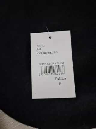Boina negra Lardagi pequeña