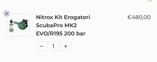 Kit erogatori Nitrox