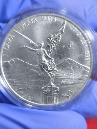 Lote 2 Monedas Plata Libertad México 2019