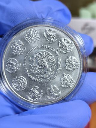 Lote 2 Monedas Plata Libertad México 2019