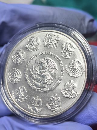 Moneda 1 Onza Plata Libertad México 2019