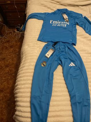 Chándal Real Madrid Adidas Azul Talla 12