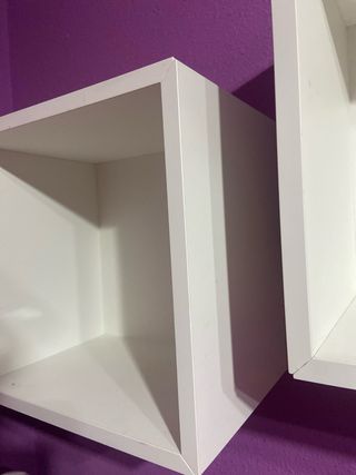 2 Cubos Estantería Blancos