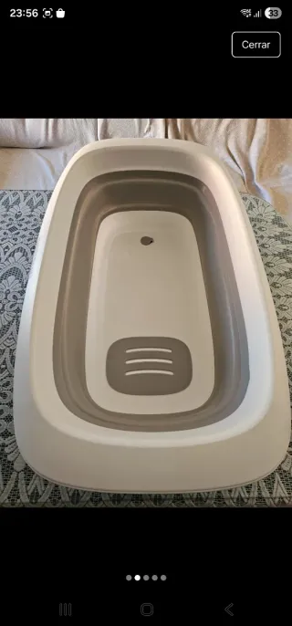 Bañera plegable Twistshake y colchón