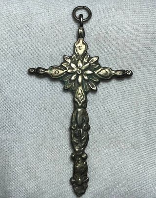 Cruz Antigua Plata Colonial s.XVIII + Regalo
