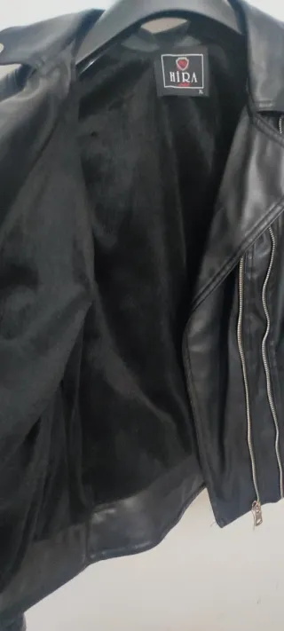 Chaqueta Piel Negra Talla M