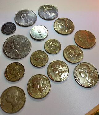 Lote monedas Francia 1962/1979