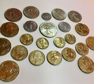 Lote monedas Francia 1962/1979