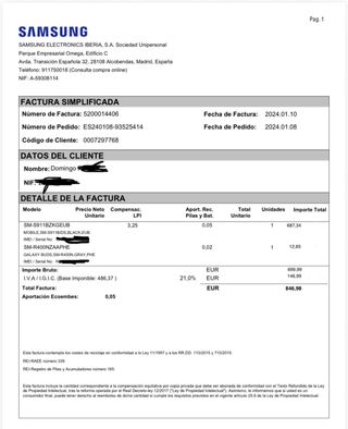 Samsung Galaxy S23 Caja Negra como nuevo