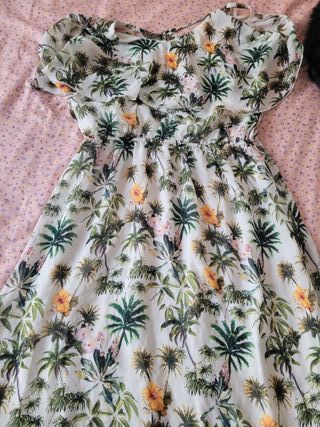 Vestido estampado mujer