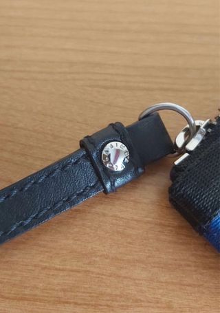 Bolso de mano Bimba y Lola rayas azul/negro