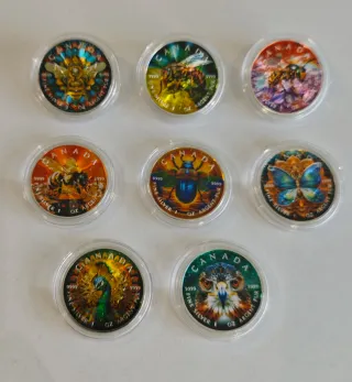 Moneda Plata Pura 1 Oz Canadá Wildlife