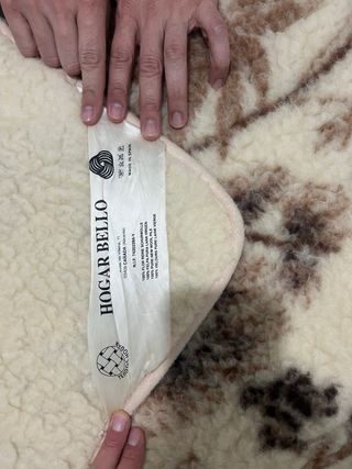 Juego cubre colchón y manta lana