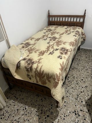 Juego cubre colchón y manta lana