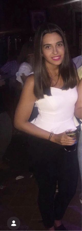 Top blanco tipo corset con tirantes