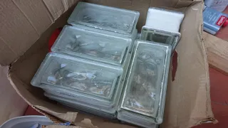 Bloques de cristal para construcción