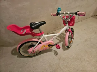 Bicicleta niña de 16" con ruedines