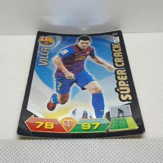 ⚽️ CROMO DE FUTBOL VILLA SUPERCRACK ADRENALYN 2011