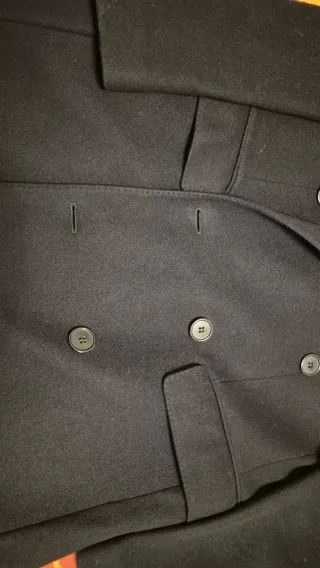 Abrigo YSL Lana y Cachemira Azul Caballero.