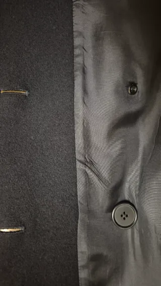 Abrigo YSL Lana y Cachemira Azul Caballero.