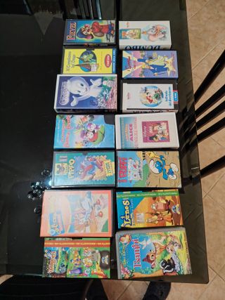 12 VHS Film Cartoni Animati Disney e non