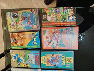 12 VHS Film Cartoni Animati Disney e non
