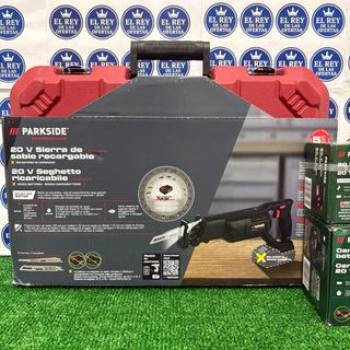 Sierra Sable Parkside 20V + Batería 4Ah + cargador