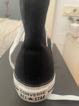 Zapatillas All Star plataforma lona negra