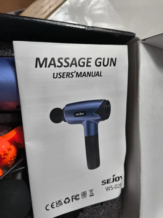 Pistola Masaje SEJOY Percusión WS-028 Azul