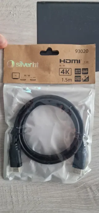 Cavo HDMI SilverHT 1.5m 4K M/M nuovo, non aperto