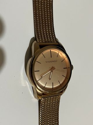 Reloj Viceroy Dorado Malla Metálica