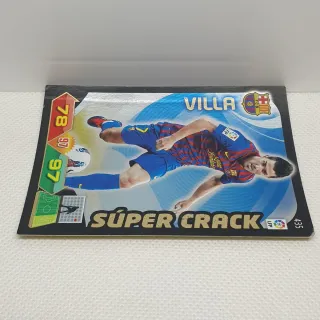 ⚽️ CROMO DE FUTBOL VILLA SUPERCRACK PANINI 2011-12