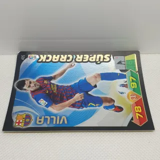 ⚽️ CROMO DE FUTBOL VILLA SUPERCRACK PANINI 2011-12