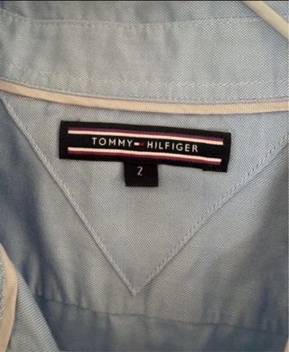 Camisa Tommy Hilfiger Slim Mujer Azul
