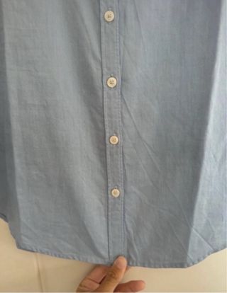 Camisa Tommy Hilfiger Slim Mujer Azul