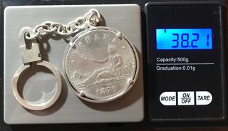 5 Pesetas Plata Llavero Plata + Regalo