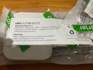 Pack 2 Enchufes Ladrones Giratorios