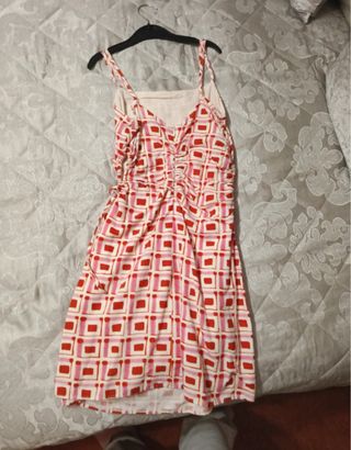 Vestido estampado geométrico