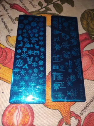 Placas Estampación Uñas Invierno