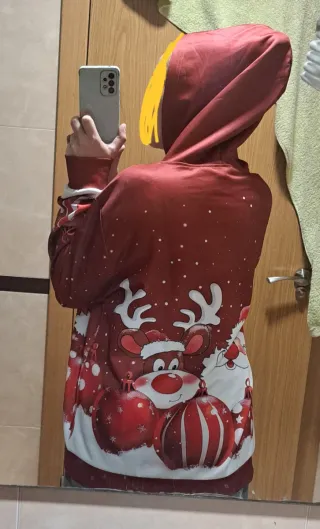 Sudadera Unisex Navidad Santa y Reno