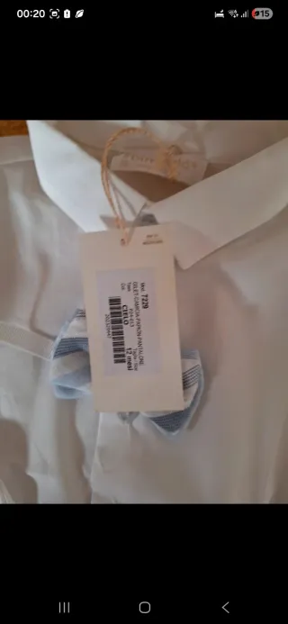 Completo battesimo cotone e lino