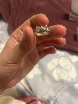 Anillo Pandora Lazo Plata y Circonitas