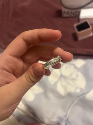 Anillo Pandora Lazo Plata y Circonitas