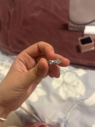 Anillo Pandora Lazo Plata y Circonitas