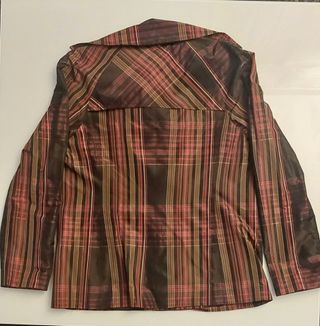 Gabardina Zara cuadros multicolor