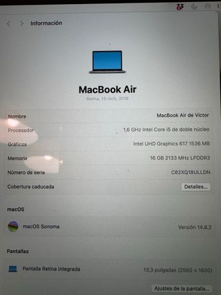 MacBook Air 13” Retina 16GB RAM / 1TB SSD